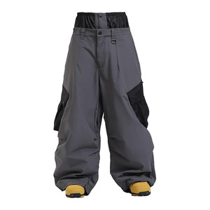 Pantalones de esquí y snowboard personalizados, holgados, impermeables, cortavientos, tallas grandes, ecológicos, que absorben la humedad, para exteriores, al por mayor - Product Image 2