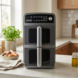 Sudex Dual Door Air Fryer Oven Large Capacity 11L/12L Stainless Steel Digital Electric Air Fryer Oven - Product Image 4