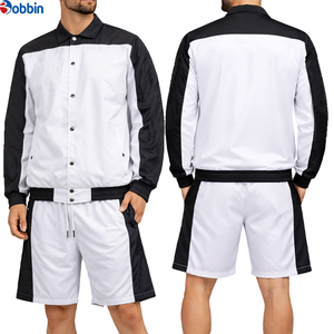 Conjunto Deportivo de 2 Piezas para Hombre, Chaqueta y Pantalones Cortos, Personalizable con Logotipo, Estilo Casual y Deportivo, Cortavientos - Product Image 1