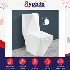โถสุขภัณฑ์แบบชิ้นเดียวติดพื้น คุณภาพเยี่ยม ได้รับการรับรองมาตรฐาน CE & ISO สำหรับห้องน้ำสุดหรู ยอดขายดีที่สุด - Product Image 2