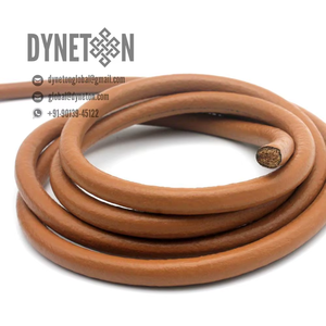 7mm Round <b>Leather</b> Cord Jewelry Making Necklace <b>Bracelets</b> Fashion Accessories All Sizes Colors Original <b>Leather</b> Craft Supply - Product Image 6