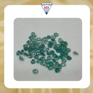 Grandidierite Naturelle Ronde Taillée 3mm Calibrée Pierre Précieuse Bleue Non Traiterée de Madagascar Haute Qualité Vente en Gros - Product Image 2