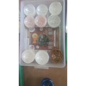 Vente en gros Fait à la Main Mélange Agate Bol de Pierres Précieuses Pierres Naturelles Cristal Artisanat Reiki Roches Minéraux Accessoires de Cuisine - Product Image 4