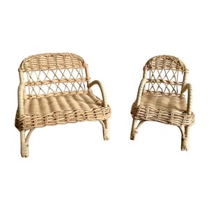 Best High Quality Wicker Baby Doll <b>Sofa</b> Cheap Price Wholesale Factory Price Hot Sale Toddler Toy Durable Couch Seat Unit - Product Image 2