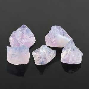 Quartz lavande naturel de qualité AAA, pierres brutes non taillées, pierres précieuses non taillées, lot de 5 pierres de 18-22 mm pour la fabrication de bijoux - Product Image 2