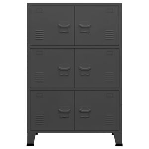 29.5 industriale in metallo antracite \ "x15.7 \" x45.3 \ "per l'organizzazione domestica - Product Image 3