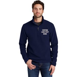 Chaquetas de Forro Polar Casuales Personalizadas para Hombre F218 con Logotipo Bordado Personalizado, Transpirables, de Algodón, con Media Cremallera, en Tallas XL y XXL - Product Image 3