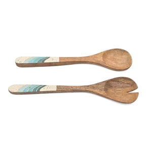 Cuillères en bois d'acacia artisanales personnalisables avec miroir, sans BPA, pour la restauration et une esthétique intérieure élégante - Product Image 5