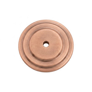 Modern Round Brass Cabinet Back Plate Shiny <b>Gold</b> Traditional Style Durable Furniture <b>Handle</b> knob Hardware Drawer Door Pulls - Product Image 3