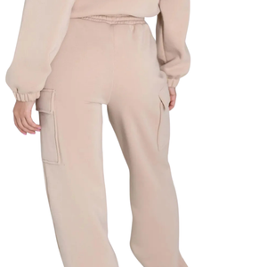 Women Fleece Pullover Hoodie Tracksuit Set Relaxed Fit Hooded Sweatshirt Jogger <b>Trousers</b> Casual Winter Two Piece Outfit - Product Image 4