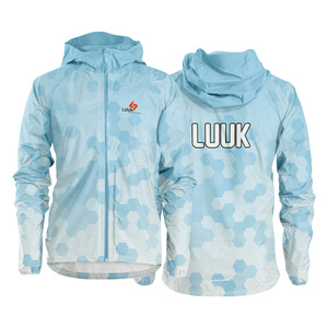 Factory Supply Unisex Hooded Windbreaker <b>Jacket</b> <b>Lightweight</b> Windproof Water Repellent Outdoor Hiking Travel Wear OEM ODM - Product Image 3