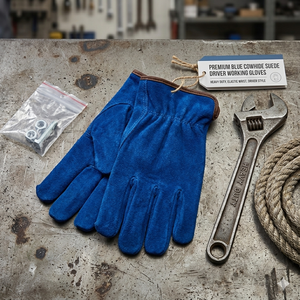 Wholesale Heavy Duty Safety <b>Gloves</b> Goat Grain Leather 11 oz Thick Anti-static Heat Resistance Latex-free Industrial Hand - Product Image 3