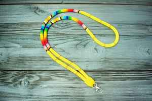 Cordón decorativo personalizado con cuentas para mujer, porta credenciales de moda a precio económico - Product Image 3