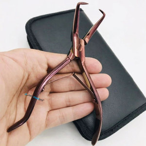 High Custom Private Label Professional Hair Extension Tools Rose Gold Micro Bead Removal Pliers Sustainable Keratin Iron Metal - Product Image 2