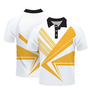 Chemises à manches courtes unies 100 % polyester pour hommes, brodées sur le devant, tricotées, respirantes, style streetwear personnalisé, pour le golf, vente en gros - Product Image 6