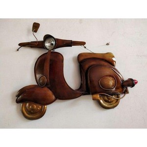 Arte de Pared Moderno de Metal con Diseño de Scooter, Decoración de Pared Retro Hecha a Mano para el Hogar, Sala de Estar, Cafetería, Decoración Elegante - Product Image 4