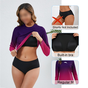 Nouveauté, vêtements de sport de haute qualité pour femmes, rashguard personnalisé avec design par sublimation, rashguard à manches longues pour femmes - Product Image 5