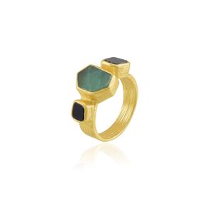 Anillo Ajustable de Aleación de Lujo Chapado en Oro para Mujer, Joyería de Moda, Regalo para Chicas, Disponible al Mejor Precio - Product Image 1