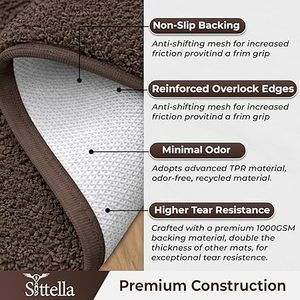 พรมเช็ดเท้าห้องน้ำลายพิมพ์มินิมอลทันสมัย ดูดซับน้ำได้ดี ผลิตจากดินไดอะตอม ปลอดสารพิษ กันลื่น คุณภาพสูง ขายดี ปรับแต่งได้ - Product Image 4