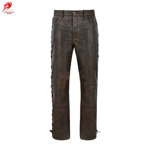 กางเกงหนังผู้ชายคุณภาพสูง เนื้อผ้านุ่ม สวมใส่สบาย เหมาะสำหรับใส่ในชีวิตประจำวันและขี่มอเตอร์ไซค์ - Product Image 1