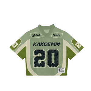 Streetwear Collection Fans Wear American Football Jersey Sublimation Printing Boxy Fit Oversized Mesh American Football T-shirts - Product Image 4