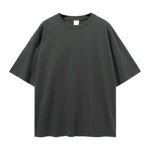 Custom Printed <b>Mock</b> <b>Neck</b> T-Shirt for Men Regular Fit Streetwear Drop Shoulder Short Sleeve 100% Cotton Fashion <b>Top</b> - Product Image 6