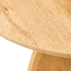 Table de salle à manger pliante en bois de manguier européen, forme ovale, finition naturelle, pieds courbés, durable, style industriel moderne pour la maison et la cuisine - Product Image 4