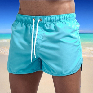 Short de plage pour hommes, short de bain à séchage rapide, léger, short d'été, taille élastique, cordon de serrage, short décontracté pour les vacances - Product Image 1