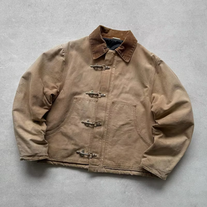 Veste trench en toile pour homme avec col rabattu et poches avant, coupe classique, mélange de coton, vêtement d'extérieur - Product Image 1