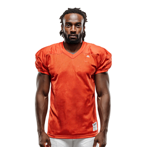 Maillot de football en mesh à col en V pour hommes, personnalisable avec numéro d'équipe, léger et à séchage rapide - Product Image 2