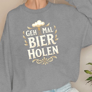 เสื้อกันหนาวผู้หญิงลายวลี Deutsch รับเบียร์ - Product Image 4