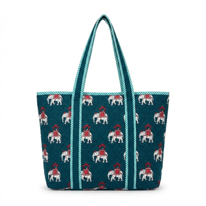 Bolso Tote Artesanal Acolchado Premium con Cierre de Cremallera, Diseño de Camuflaje, Duradero y Portátil, para Moda Ecológica de Lujo - Product Image 1