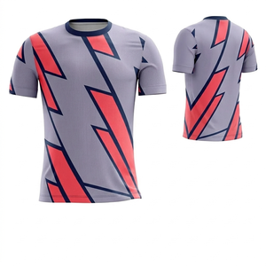Camisetas de Fútbol Transpirables de Alta Calidad OEM, Sublimadas, de Manga Corta, de Secado Rápido, para Entrenamiento, Proveedor de Fábrica al por Mayor - Product Image 3
