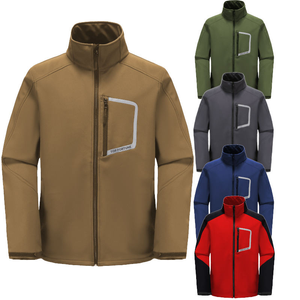 <b>Men</b>’s Custom Logo Fleece Softshell <b>Jacket</b>, Windproof Waterproof Outdoor Work Uniform, Warm Sports Hiking <b>Jacket</b> <b>for</b> Winter - Product Image 6