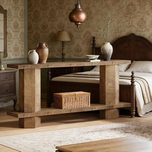 Consolle a 2 livelli per corridoio e utilizzo dietro il divano - Product Image 3