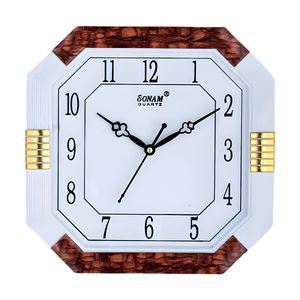 Simple Slim Body Quartz Analog <b>Wall</b> <b>Clock</b> for Home Office Battery Operated Minimalist Design Multiple Color Options - Product Image 1