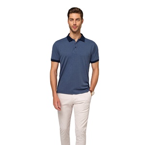Logo de la marque OEM Impression personnalisée 100% coton T-shirt polo pour hommes à manches courtes T-shirts à motif solide pour hommes - Product Image 3