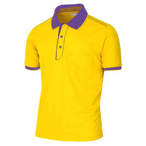 เสื้อโปโลชาย แขนสั้น ผ้าฝ้ายถัก ดีไซน์เรียบง่าย สีบล็อก ระบายอากาศได้ดี ทรงปกติ สีน้ำเงิน เทา กรมท่า - Product Image 4