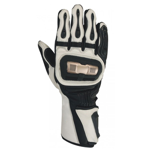 Gants de moto en cuir, gants de conduite à doigts entiers, gants de protection pour le cyclisme, la course et les sports, pour hommes, avec protection des articulations et des poignets - Product Image 2
