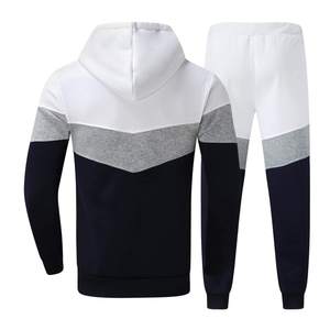 TENDANCES CLASSIQUES Ensemble de survêtement d'hiver pour homme de haute qualité, 2 pièces, avec capuche, logo personnalisé sur le devant, pantalon de jogging, vêtements de sport et d'entraînement en polaire - Product Image 2