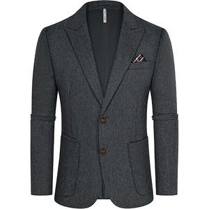 Blazer de Cuero para Hombre, Nuevo Diseño, Elegante, Cuello en V, Personalizable, Tallas Grandes, Transpirable, de Alta Calidad - Product Image 3