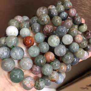 Cuentas de Cuarzo Fantasma Verde Natural, Cuentas Sueltas Redondas de Cuarzo Lodolita para la Fabricación de Joyas y Manualidades DIY - Product Image 6
