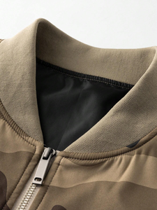 Chaquetas Varsity de Béisbol para Hombre, Estilo Vintage, con Parches de Lana Chenille Bordados, Mangas de Cuero, Disponibles en Fábrica - Product Image 4