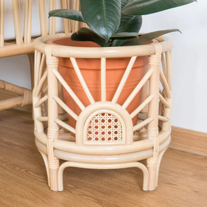 Outdoor Decor Garden Decorations Modern Style Rattan <b>Plant</b> <b>Basket</b> rainbow - Product Image 3