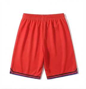 Pantalones Cortos de Baloncesto Personalizados para Hombre - Tela de Malla, Cintura Elástica, Bolsillos Laterales, Secado Rápido, Transpirables, para Uso en Verano, 100% Poliéster, Servicio OEM - Product Image 2