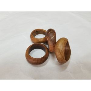 Juego de Anillos para Servilletas de Madera Redondos, Accesorios de Comedor Rústicos Hechos a Mano para Hoteles, Restaurantes y Hogares - Product Image 3