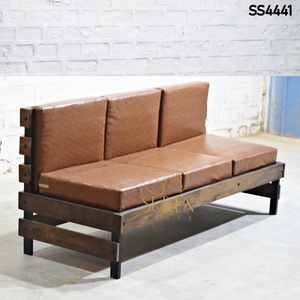 Asientos de Banco Acolchados para Restaurante Industrial, Sofá con Estructura de Madera, Asiento Tapizado para Sala de Espera, Cafetería o Área de Comedor - Product Image 1