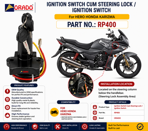 Contacteur de démarrage Honda Karizma, qualité export, pour pièces détachées de deux-roues, Inde, Orado - Product Image 3