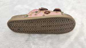<b>Women</b> Pink Embroidered Flat <b>Sandals</b> Floral <b>Buckle</b> Strap Open Toe Casual Ethnic Footwear for Party Wedding and Daily Wear - Product Image 4