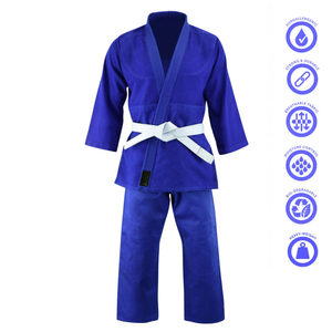 Conjunto de Uniforme de Karate para Niños, Traje de Artes Marciales, Ropa de Entrenamiento Ligera, Venta al por Mayor, Conjuntos Personalizados de Fábrica OEM ODM - Product Image 3
